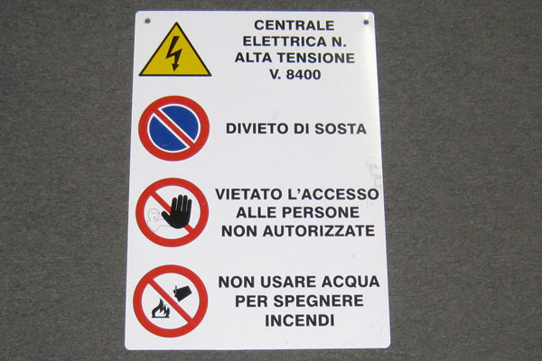 Sign-European, stock number S-1977
