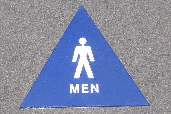 Sign-Restroom, stock number S-1985