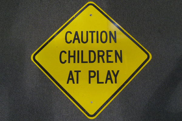 Sign-Caution Children At Play, stock number S-2003
