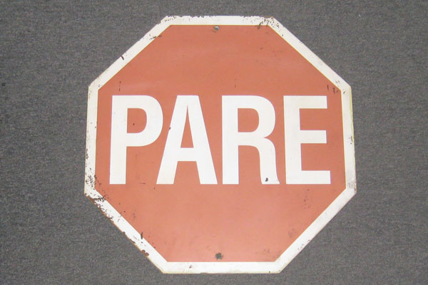 Sign-South American, stock number S-2078
