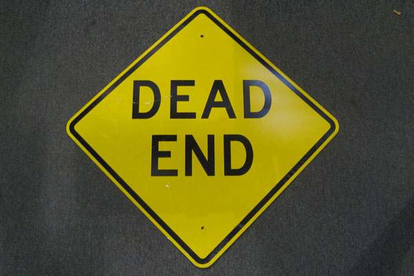 Sign-Dead End, stock number S-2085