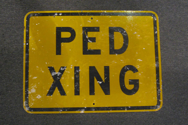 Sign-Ped Xing, stock number S-2105