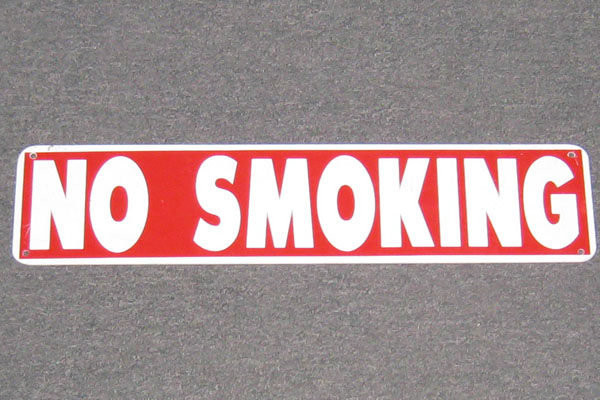 Sign-No Smoking, stock number S-2111