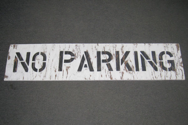 Sign-No Parking, stock number S-2151