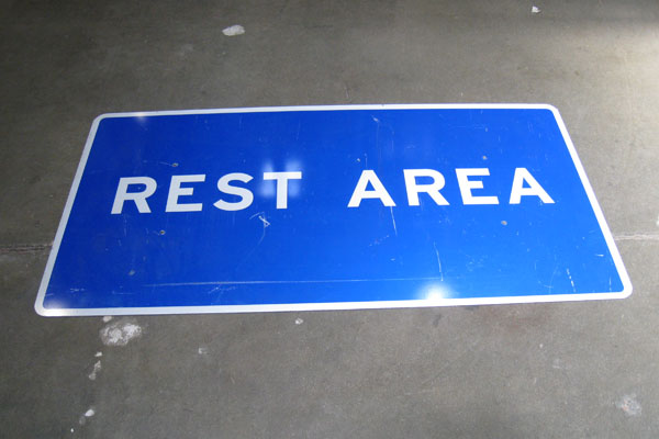 Sign-Rest Area, stock number S-2277