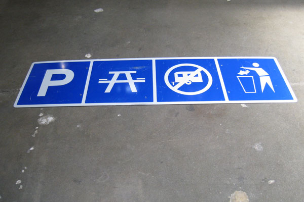 Sign-Symbol for Parking, stock number S-2279