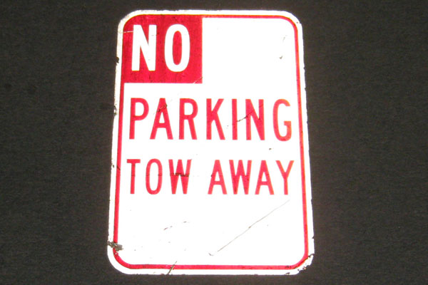 Sign-No Parking Tow Away, stock number S-2323