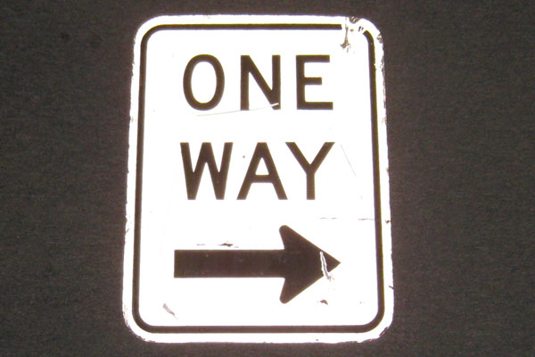 Sign-One Way -->, stock number S-2325