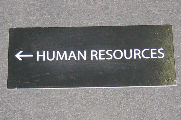 Sign-<-- Human Resources, stock number S-2356