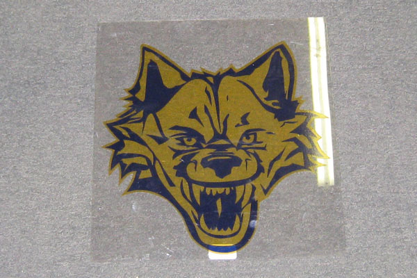 Sign-logo of school mascot, stock number S-2360