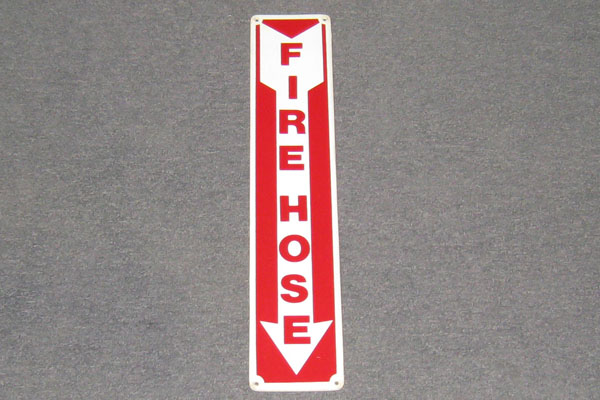 Sign-Fire Hose, stock number S-2388