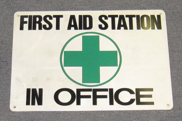 Sign-First Aid Station In Office, stock number S-2431