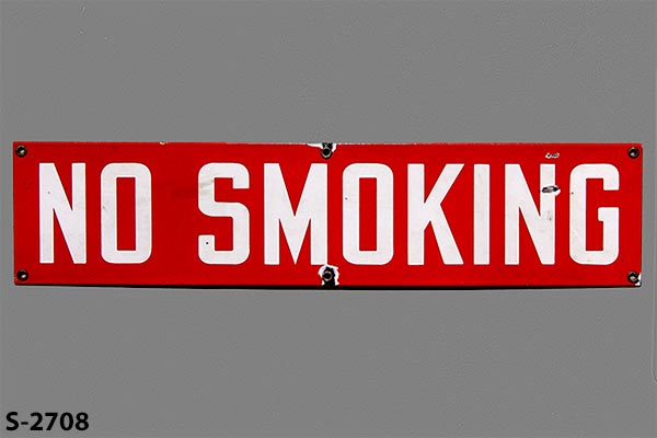 Sign-No Smoking, stock number S-2708