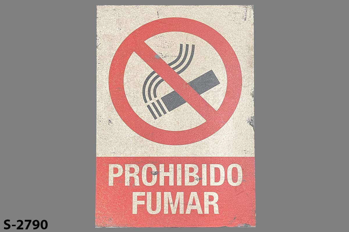 Sign-Spanish-Prohibido Fumar, stock number S-2790