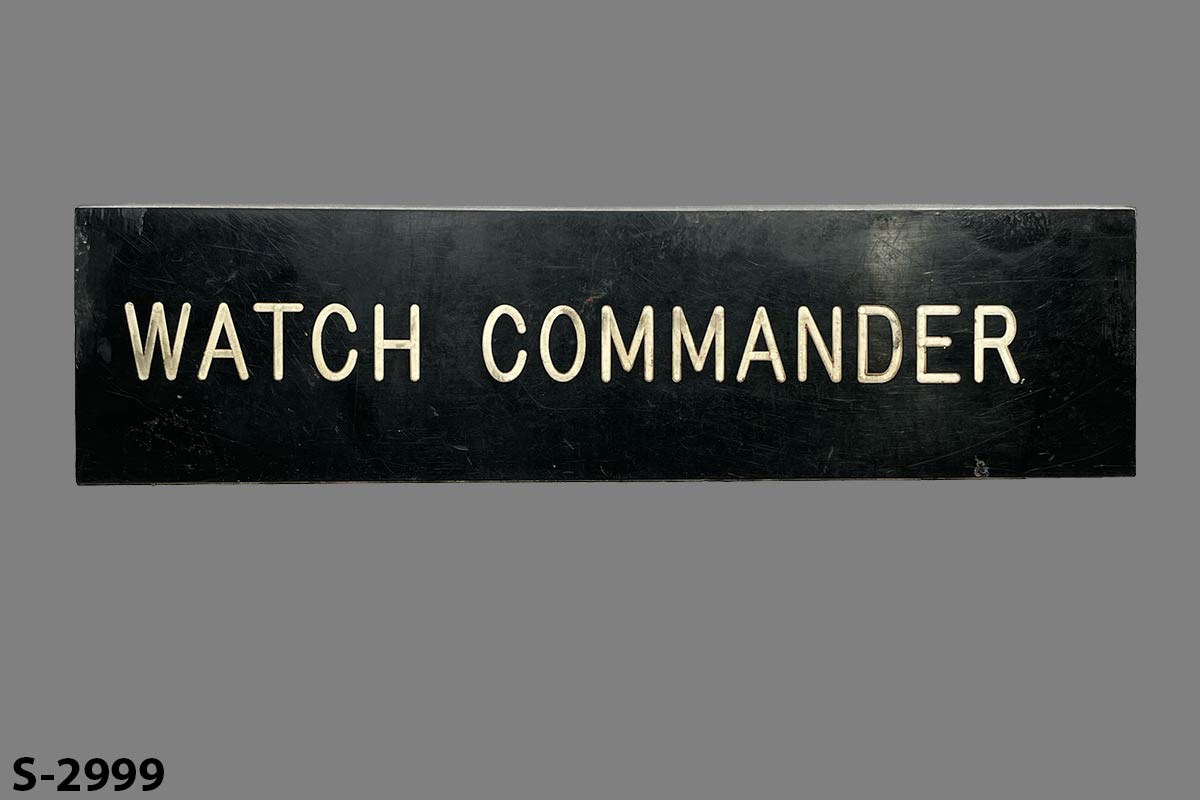 Sign-Watch Commander, stock number S-2999
