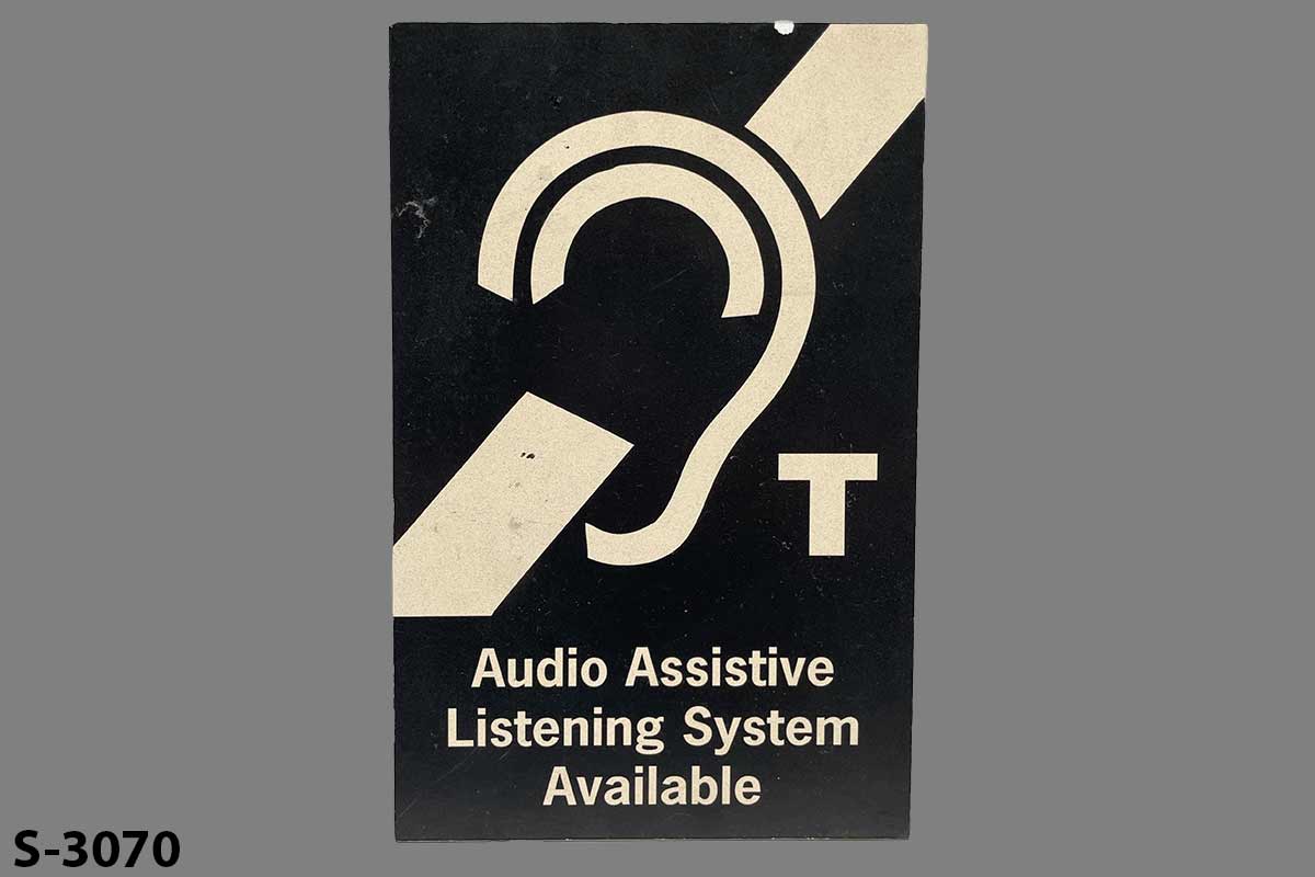 Sign-Audio Assistive Listening System Available, stock number S-3070