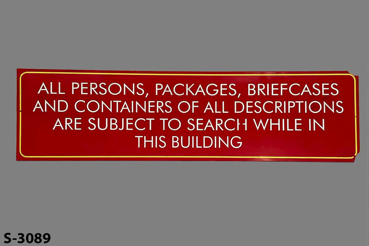 Sign-All Persons, stock number S-3089