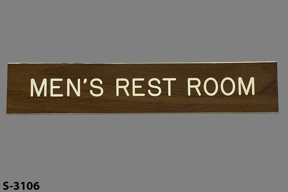 Sign-Men's Rest Room, stock number S-3106