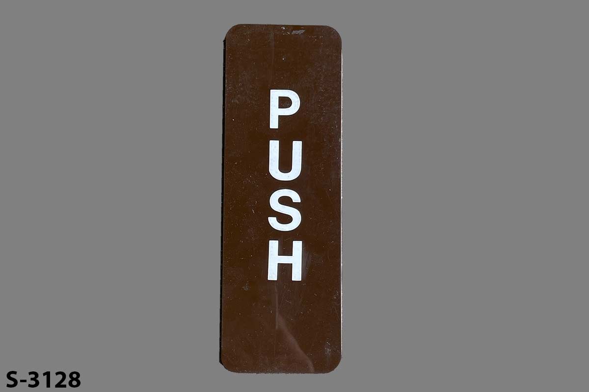 Sign-Push, stock number S-3128