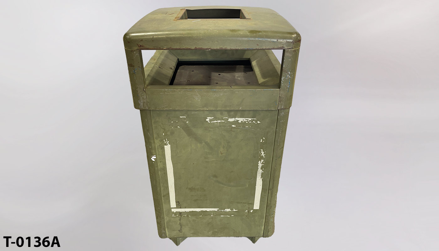 Trash can, stock number T-0136a