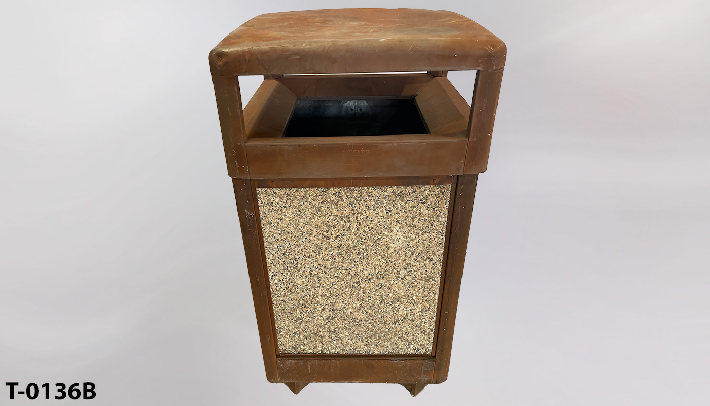 Trash can, stock number T-0136b