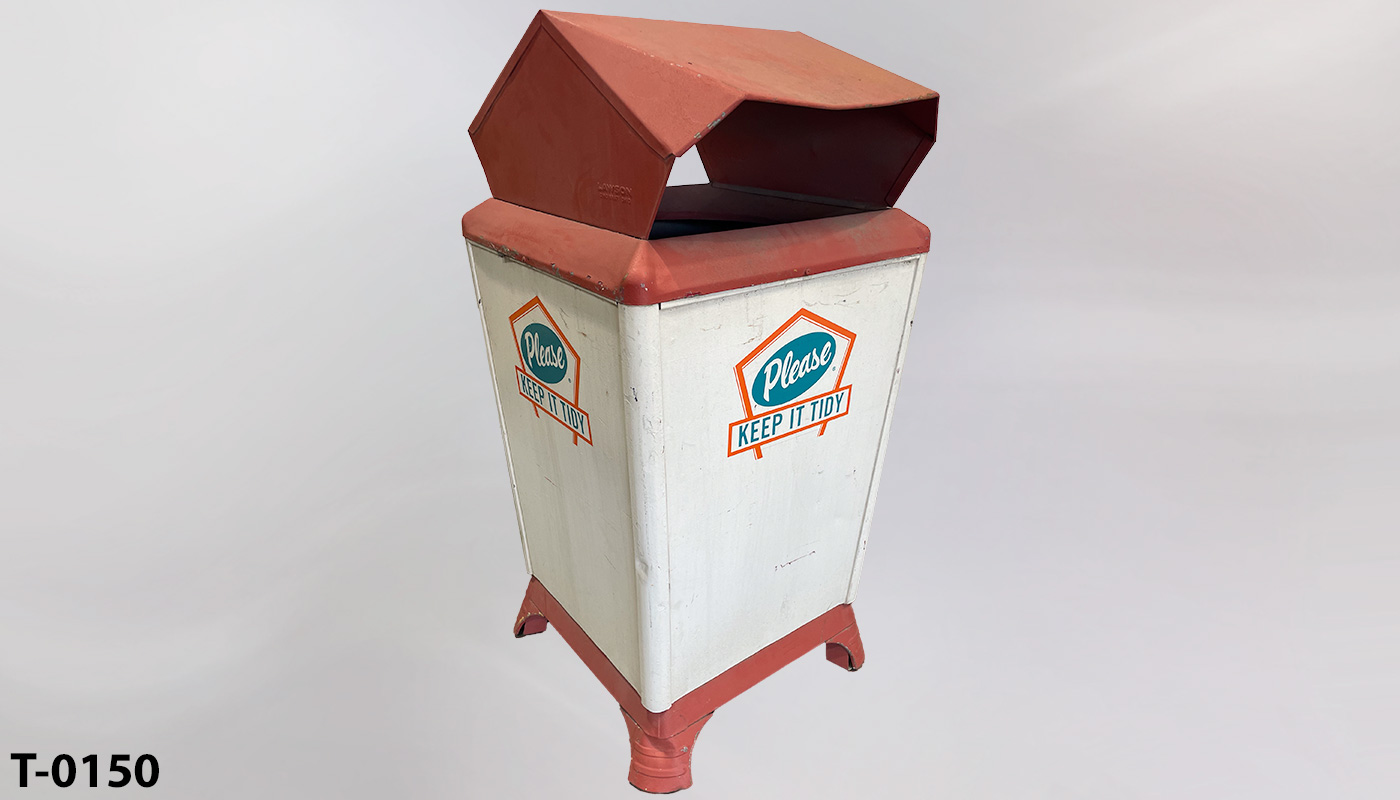 Trash can, stock number T-0150