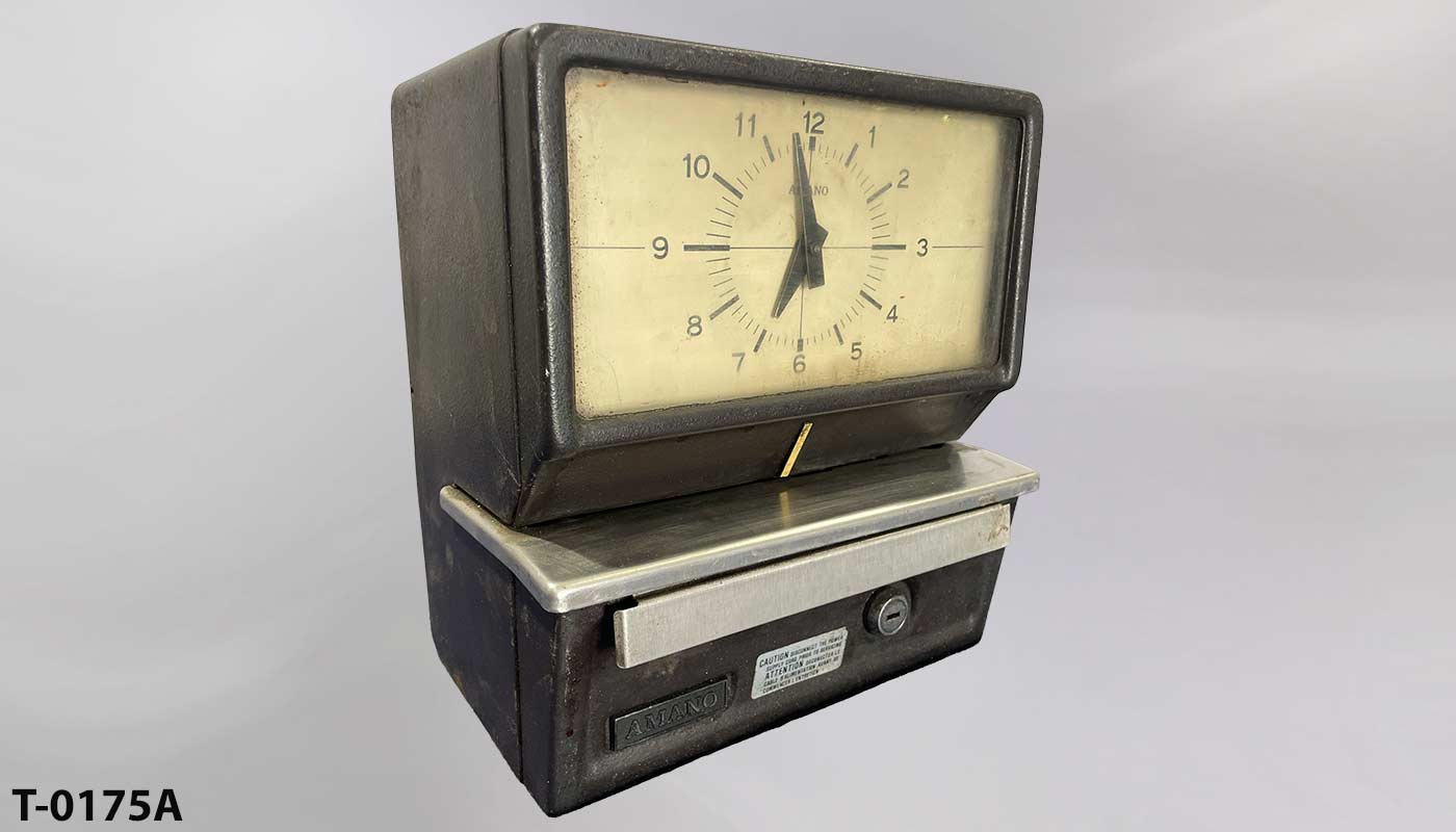 Time clock, stock number T-0175