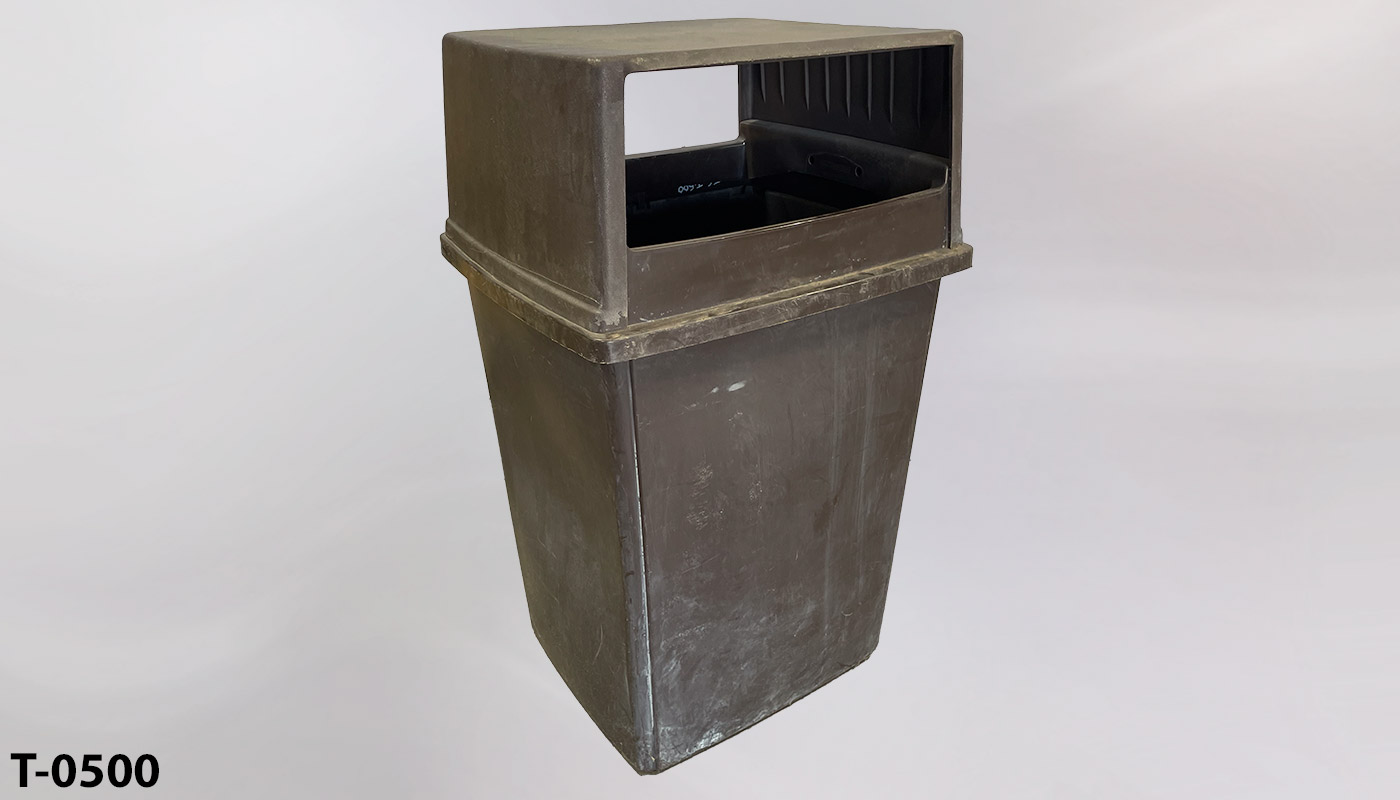 Trash can, stock number T-0500