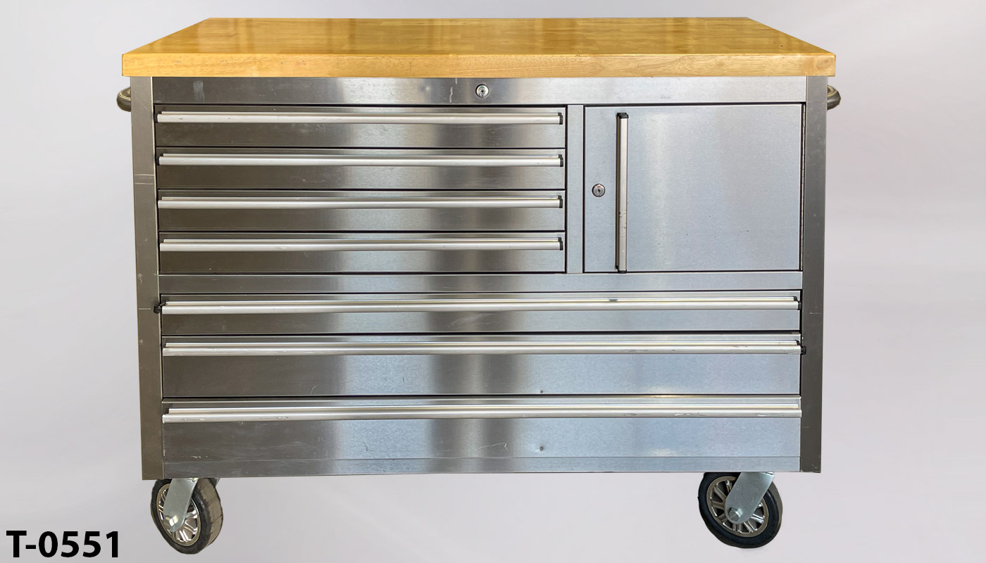 Tool cabinet on casters, stock number T-0551