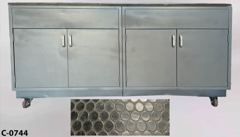 Counter/Cabinet w/ 4 doors on casters, stock number C-0744