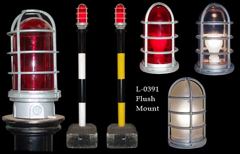 Light pole w/ cement base, stock number L-0391