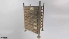 Parts organizer shelf unit, stock number P-0288