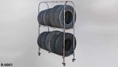 Rack on casters, stock number R-0001