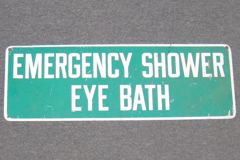Sign-Emergency Shower Eye Bath, stock number S-0055