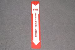 Sign-Fire Extinguisher, stock number S-0075l