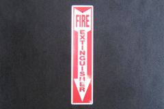 Sign-Fire Extinguisher, stock number S-0075s