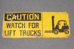 Sign-Caution Watch For Lift Truck, stock number S-0102