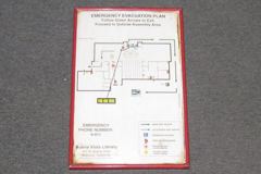 Sign-Emergency Evacuation Plan, stock number S-0126