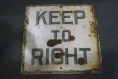 Sign-Keep To Right, stock number S-0143