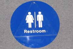 Sign-Restroom, stock number S-0148