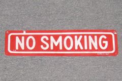 Sign-No Smoking, stock number S-0155