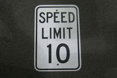 Sign-Speed Limit 10, stock number S-0161