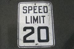 Sign-Speed Limit 20, stock number S-0172