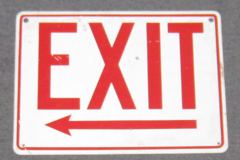 Sign-Exit, stock number S-0262