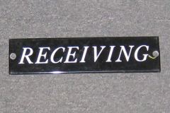 Sign-Receiving, stock number S-0273