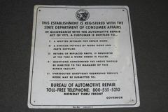 Sign-This Establishment Is Registered With The State Department...., stock number S-0317