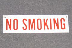 Sign-No Smoking, stock number S-0341