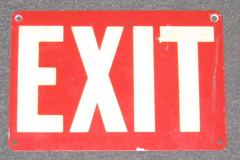 Sign-Exit, stock number S-0351