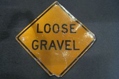 Sign-Loose Gravel, stock number S-0405