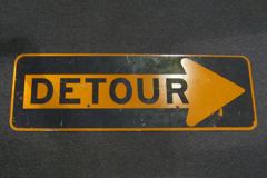 Sign-Detour, stock number S-0407